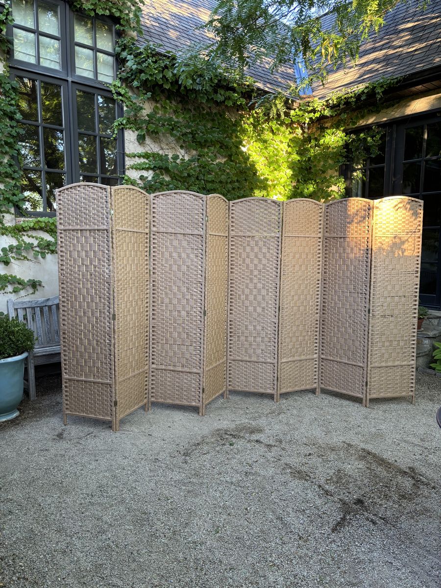 Light Beige Folding Room Dividers / Boutique Display Panels – Great for Craft Shows, Vendor Booths & Home