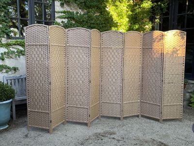 Light Beige Folding Room Dividers / Boutique Display Panels – Great for Craft Shows, Vendor Booths & Home