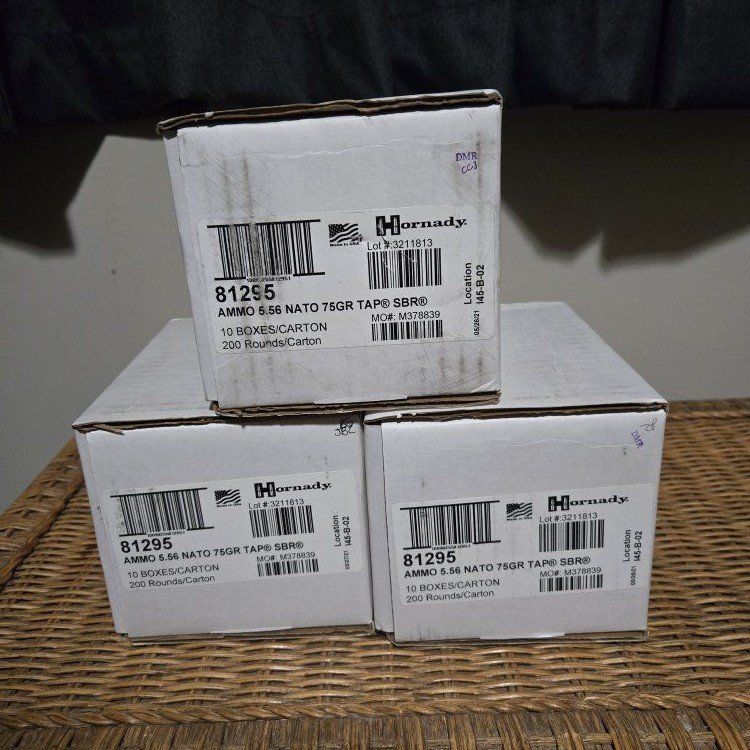 5.56mm 75 grain TAP SBR ammo