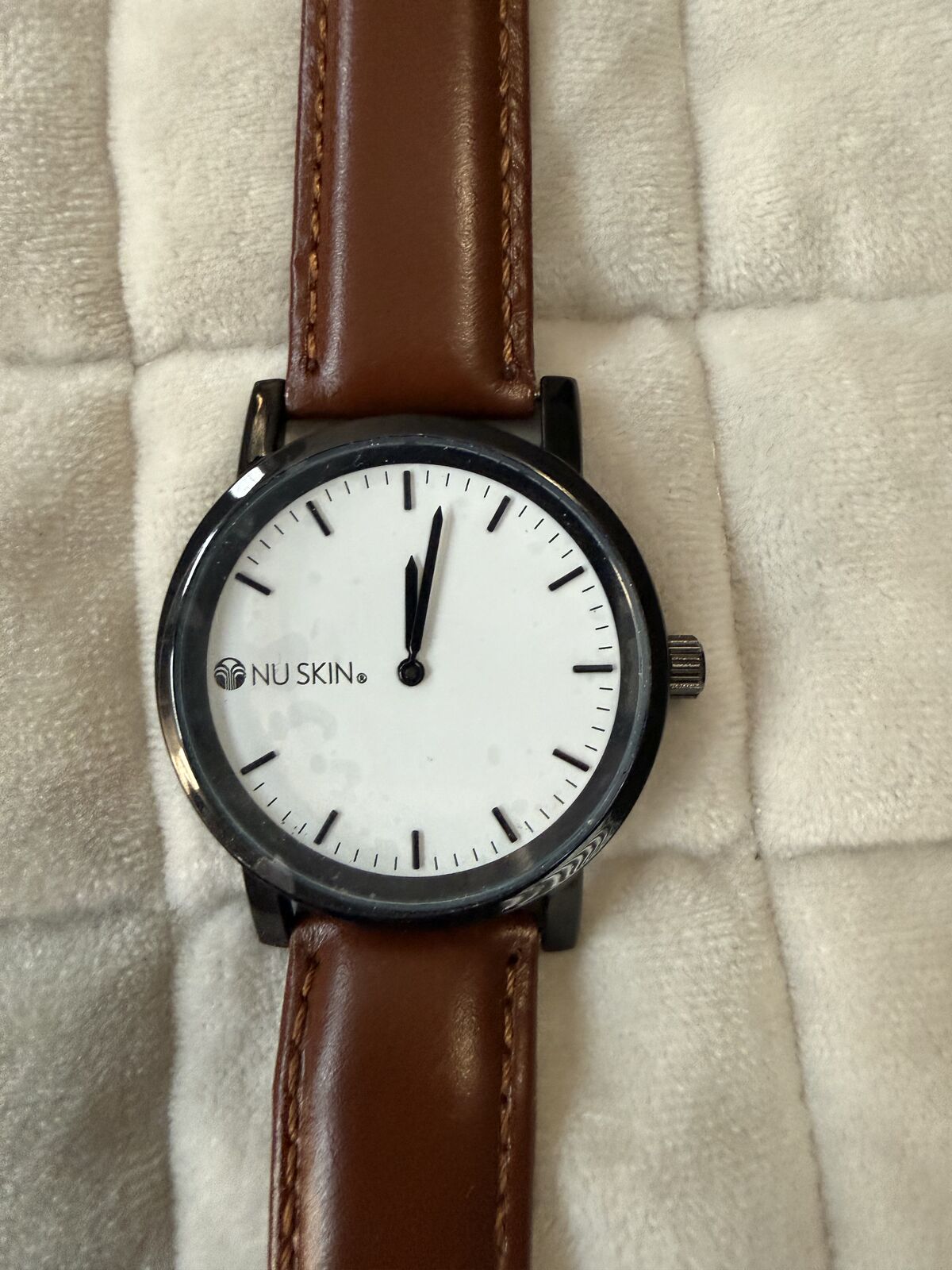 NU SKIN Watch Brown Leather Strap -BRAND NEW