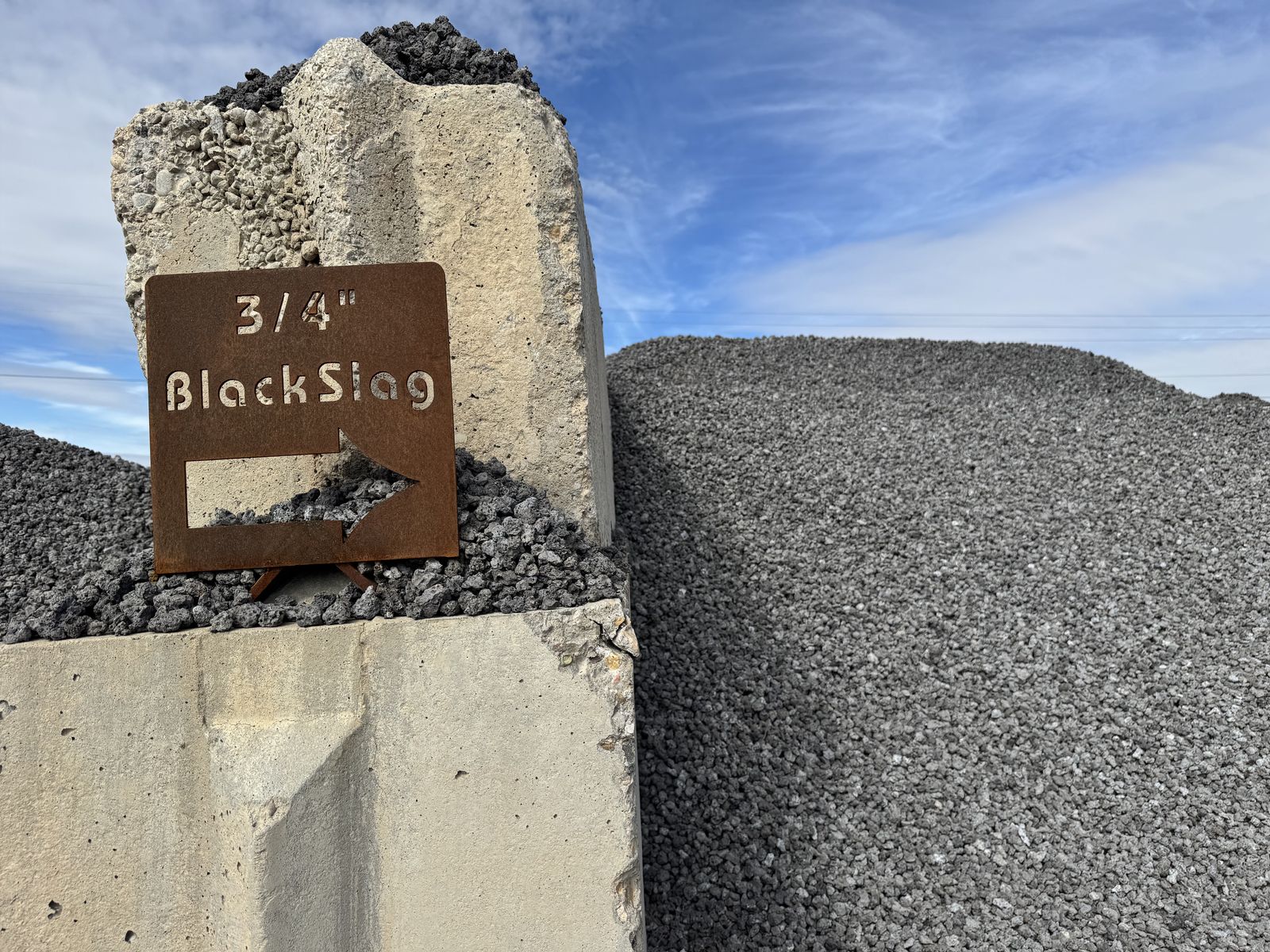 3/4" And 3" Inch slag