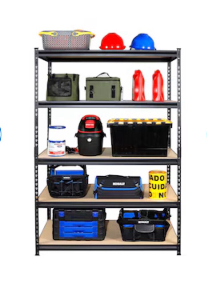 Project Source Heavy Duty Black Metal Shelfing -