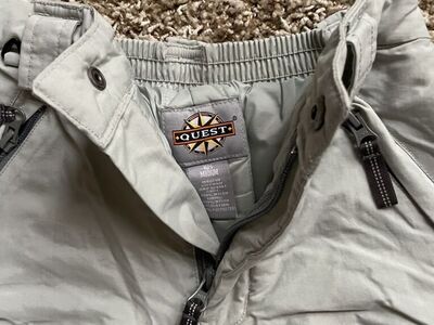 Quest Kids Ski Snow Pants Medium Mint Light Gray