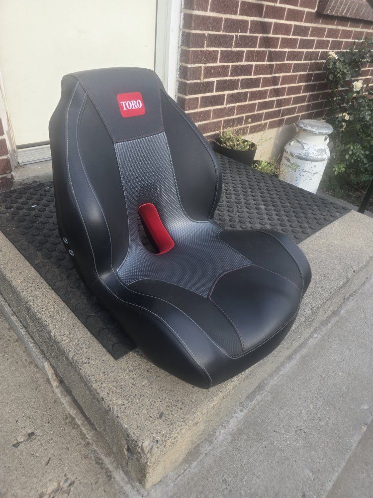 Toro Lawn Mower Seat - Black, Replacement Part, Minor Wear