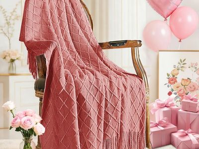 Throw Blanket for Couch Bed, Mothers Day/Mom Birthday Gifts for Mom from Daughter Son, Soft Lightweight with Tassels, Farmhouse
