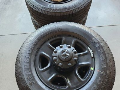 Firestone Transforce HT2 Tires with Black Dodge Ram Wheels - Set of 4, Excellent Condition