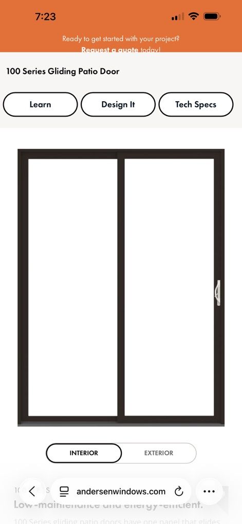 Andersen 100 Series Sliding Door