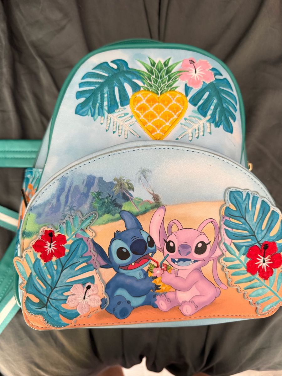 Loungefly Disney Lilo & Stitch Angel Tropical Beach Mini Backpack