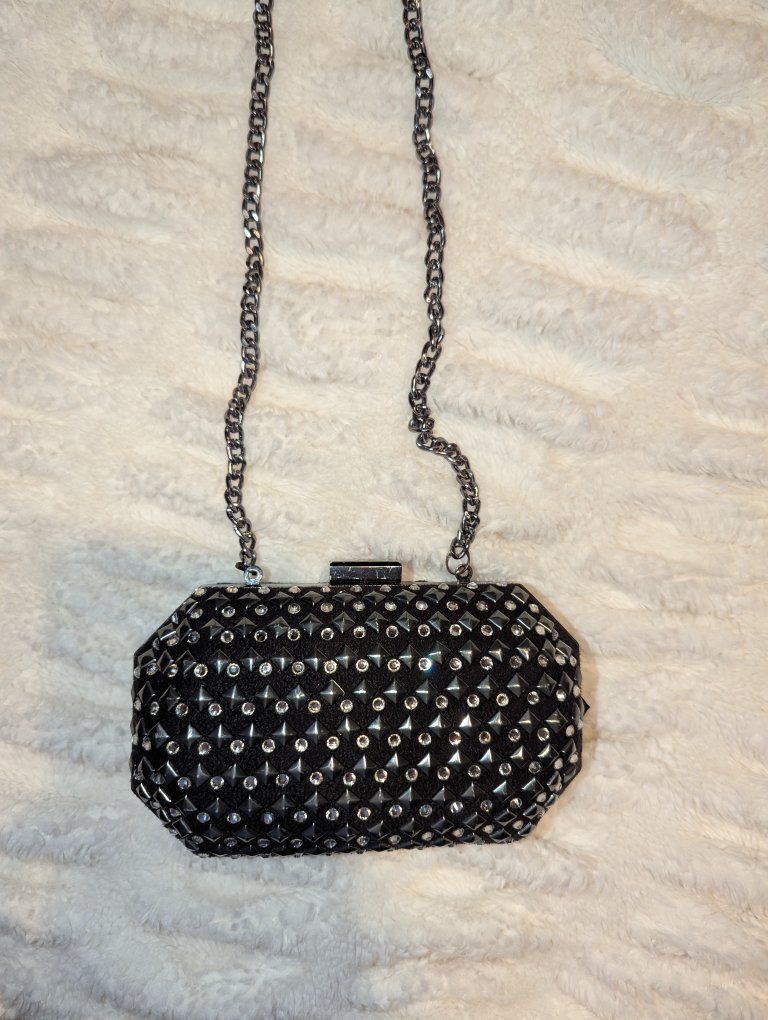 black clutch bag