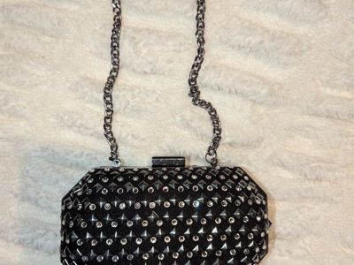 black clutch bag