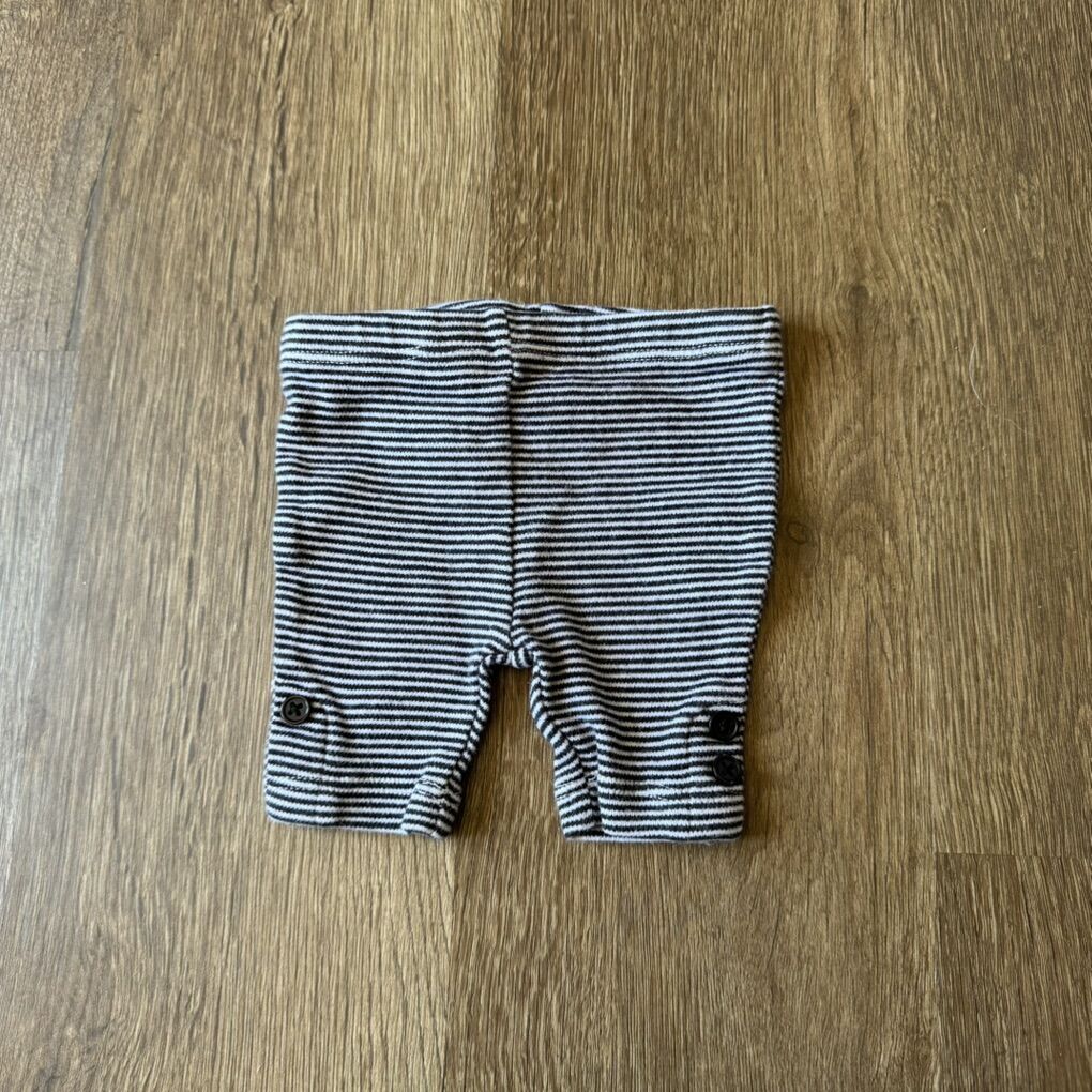 Small Wonders Striped Baby Newborn Pants w Buttons