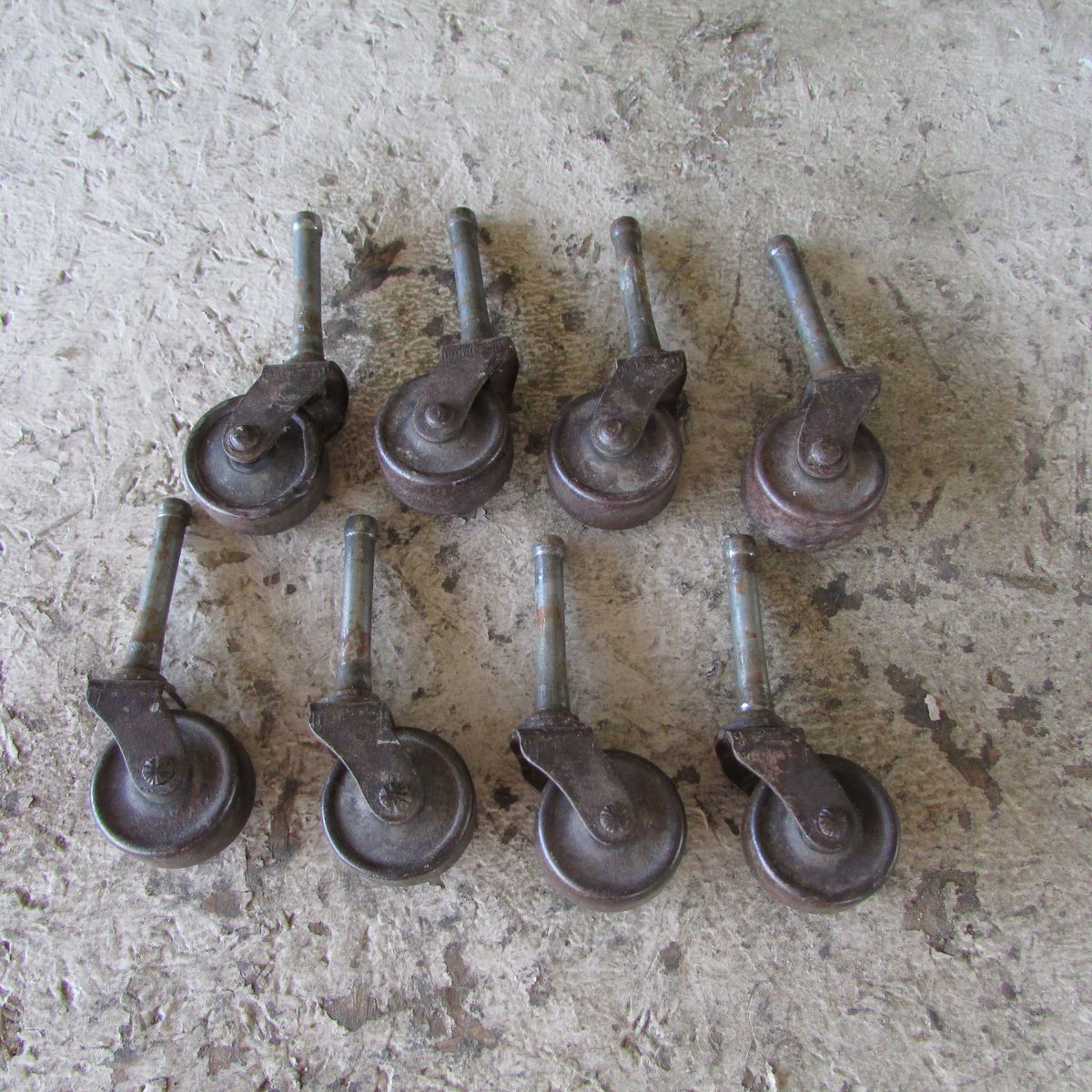 Antique All Steel Furniture Casters Wheels