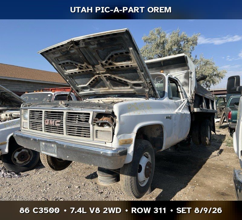 Just In! 1986 GMC C3500 Parts - UTPAP Orem