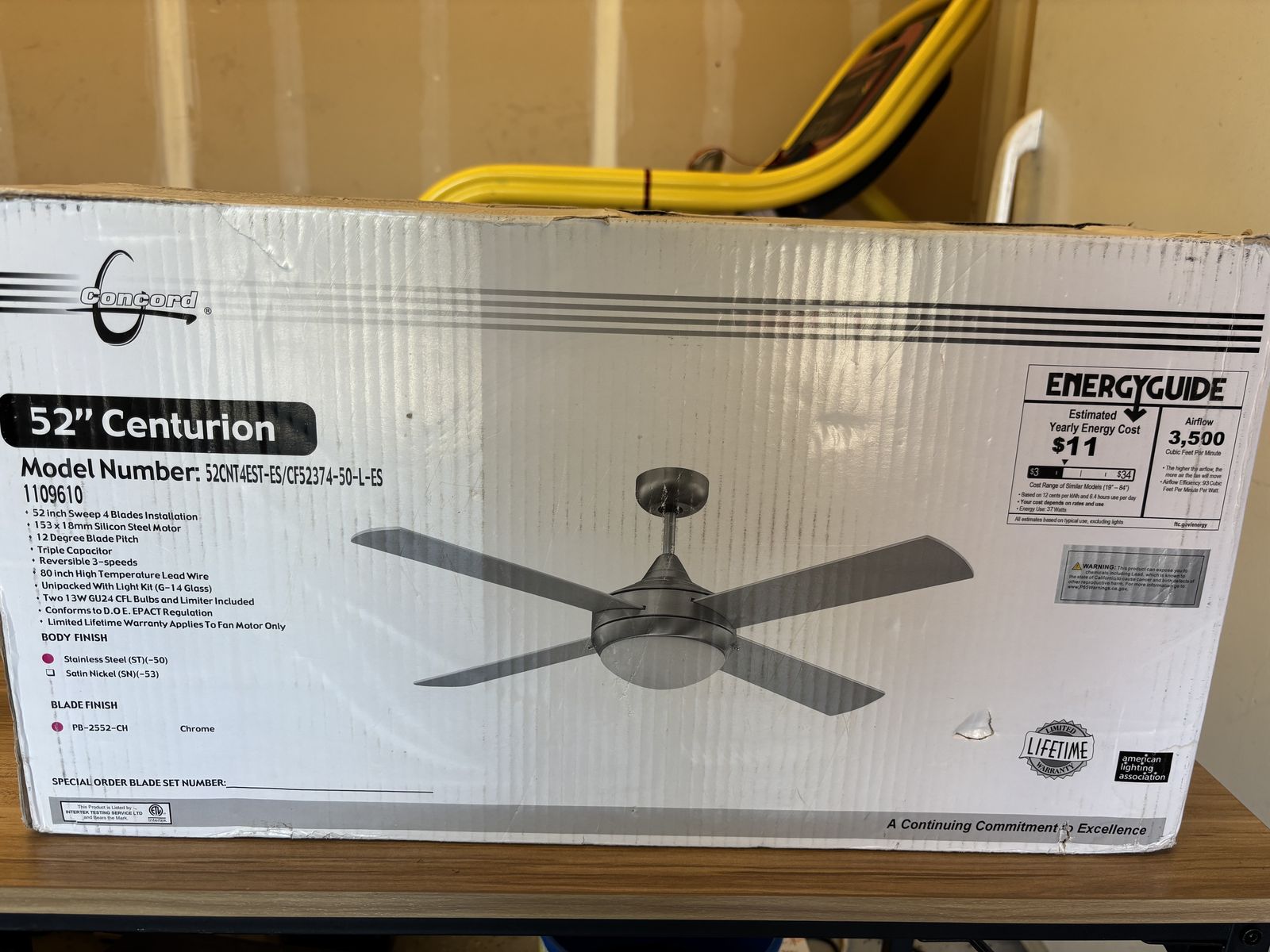 Ceiling fan new in box