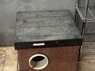 Custom made Outdoor heated, insulated cat shelter