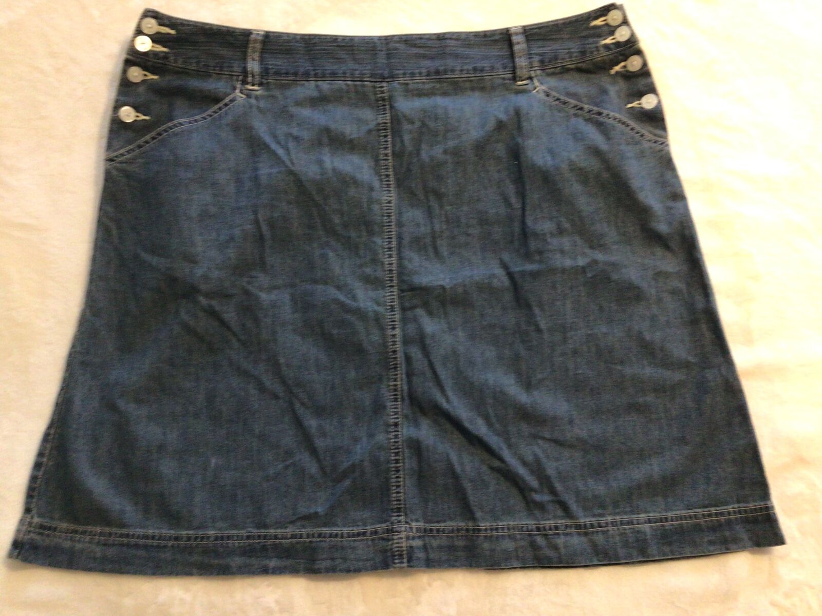 CHAPS Lightweight denim blue skirt WOMENS 16 New, low waist