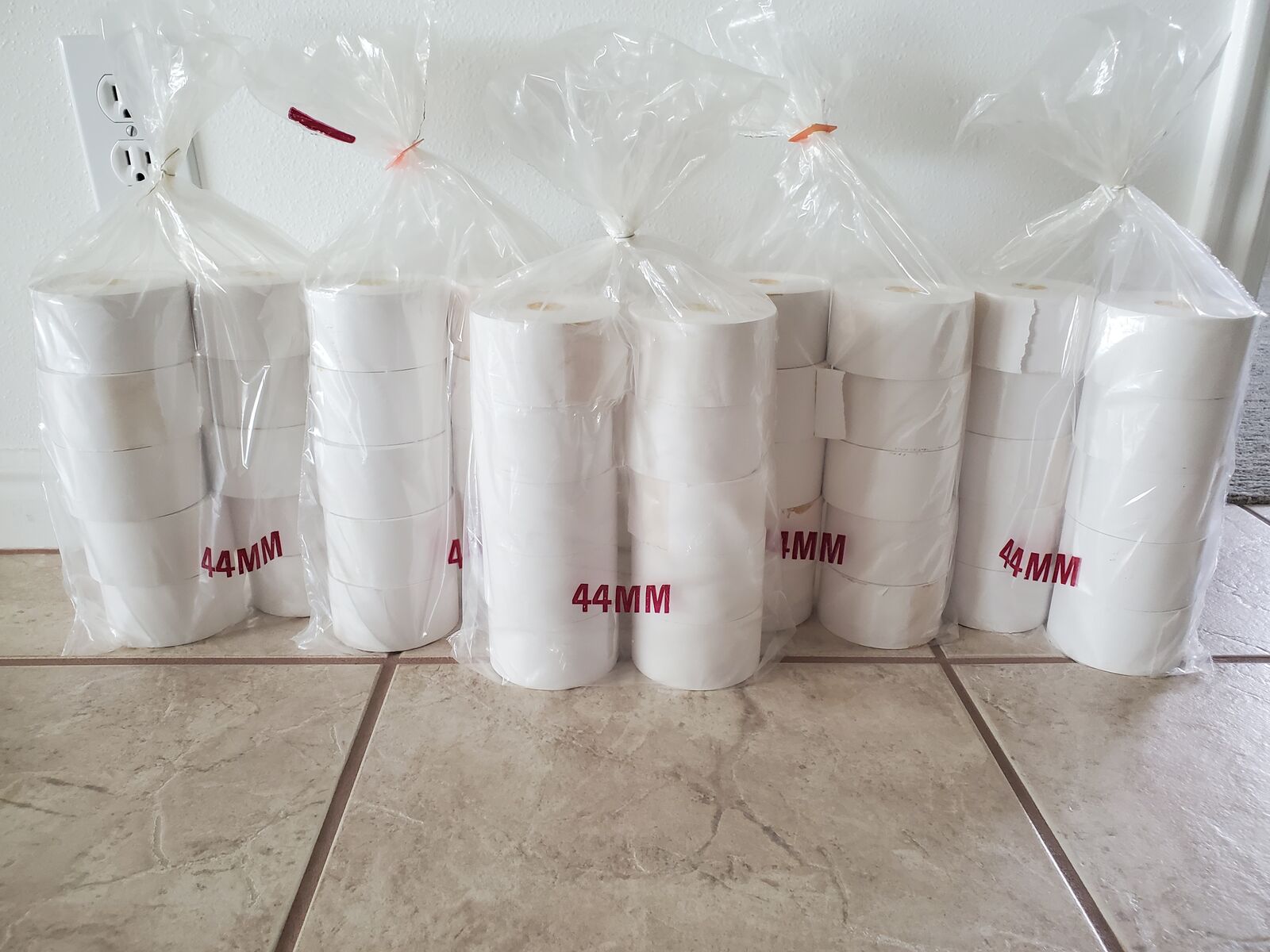 44mm (1-3/4") Cash Register / Calculator Receipt Paper - 50 NEW Rolls