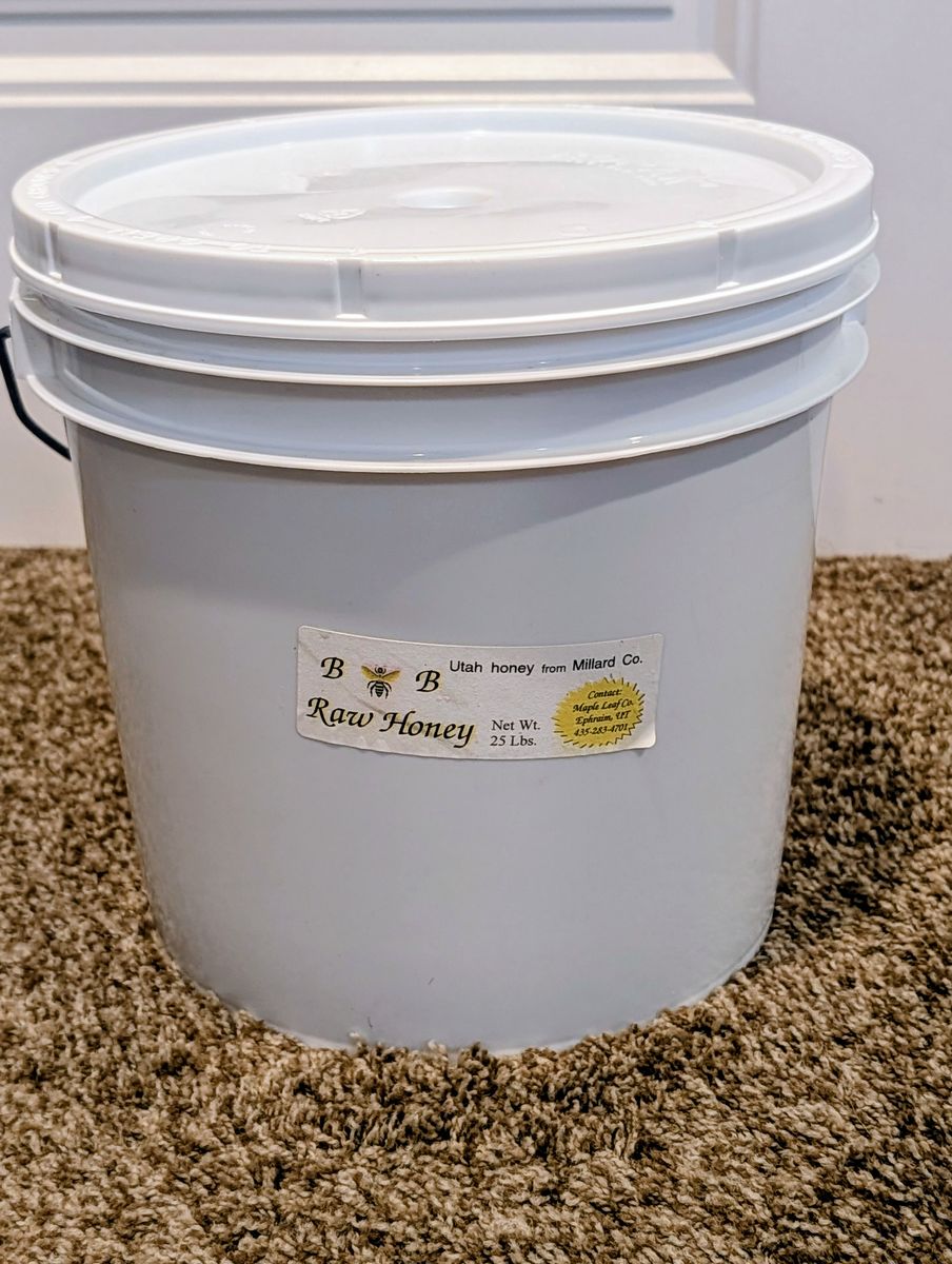 Pure Raw Utah Honey — 25 lb Bucket from Millard County