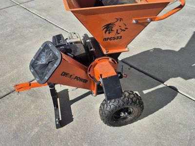 DK2 Power OPC533 Wood Chipper Shredder with KOHLER 6.5 HP Engine, Tow Bar, and Wheels