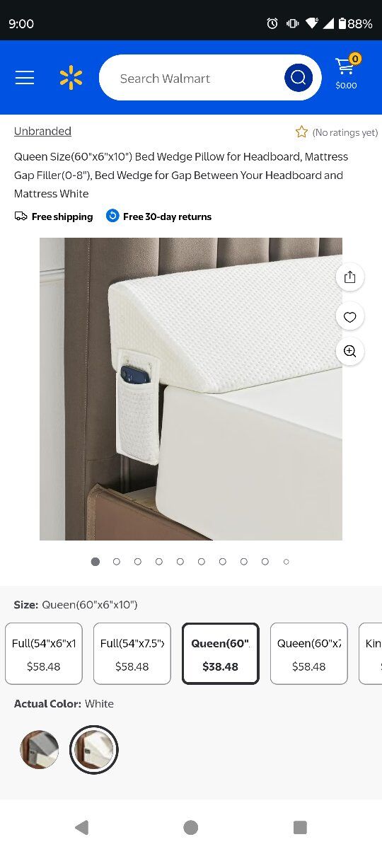 Queen size pillow wedge 11 available