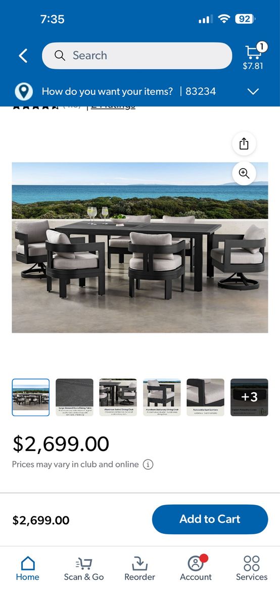 PALMERO OUTDOOR DINING SET