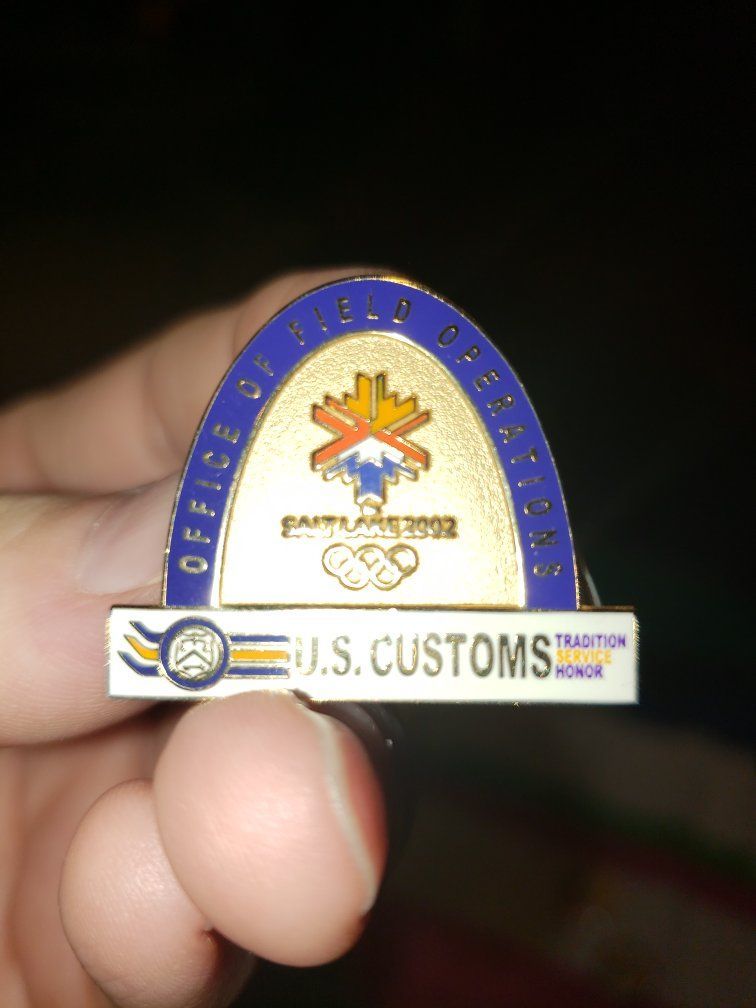 Salt Lake City 2002 Winter Olympics U.S. Customs Collectible Pin