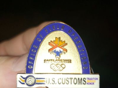 Salt Lake City 2002 Winter Olympics U.S. Customs Collectible Pin