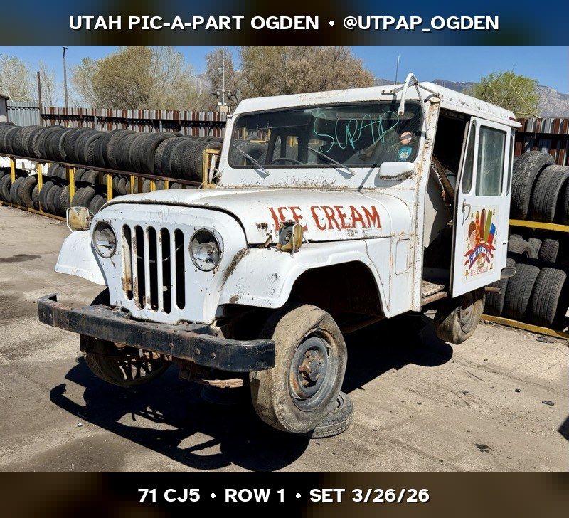 1971 Jeep CJ5 Parts - UTPAP Ogden