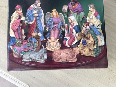 Porcelain Nativity Set - Complete Christmas Decor