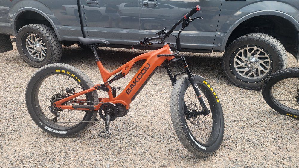Bakcou Scout Full Suspension Electric Fat Tire Mountain Bike - Orange