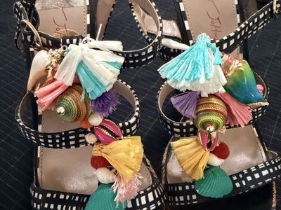 SIZE 8 Betsey Johnson Chunky High Heeled Sandal Wo