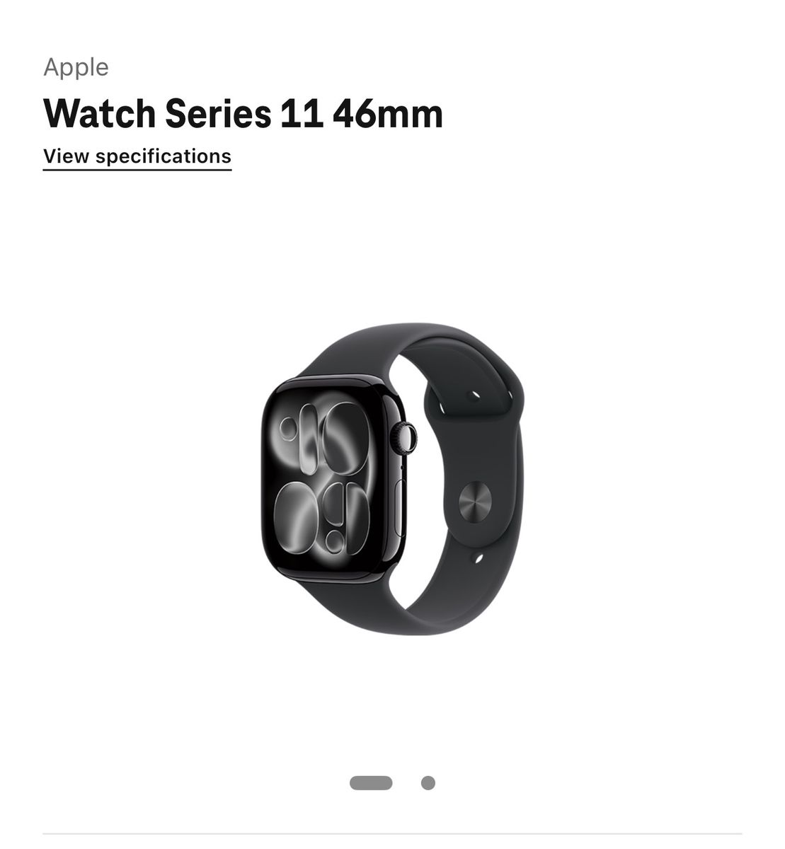 Apple Watch Series 11 46mm Smartwatch Black