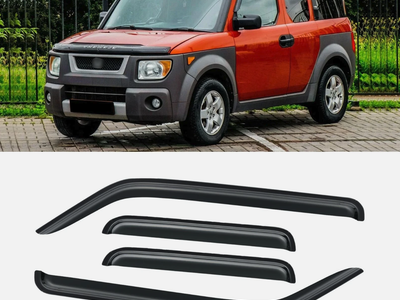 Window Visors Rain Guards for 2003-2011 Honda Element Vent Shade Deflectors 4PC