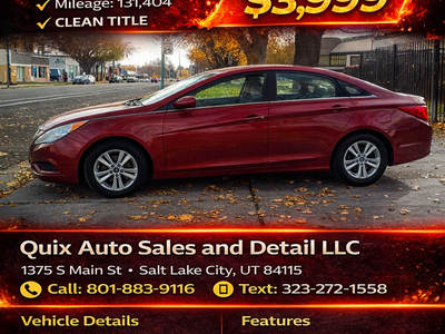 2013 HYUNDAI SONATA GLS