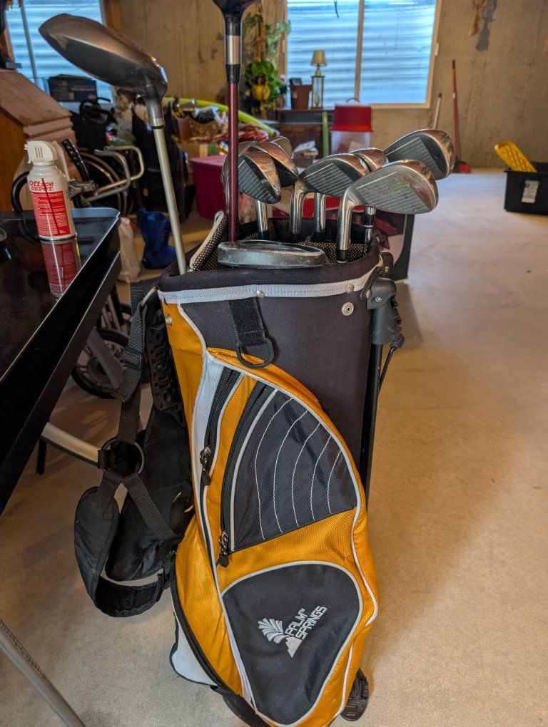 Mazel Golf Club Set with Palm Springs Bag and Orlimar Putter with 3 extra clubs