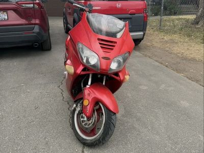 Red 250cc Moped JMSTAR Motorcycle Scooter