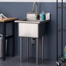 Trinity Utility Sink with Faucet, Stainless Steel 1469828 #106258