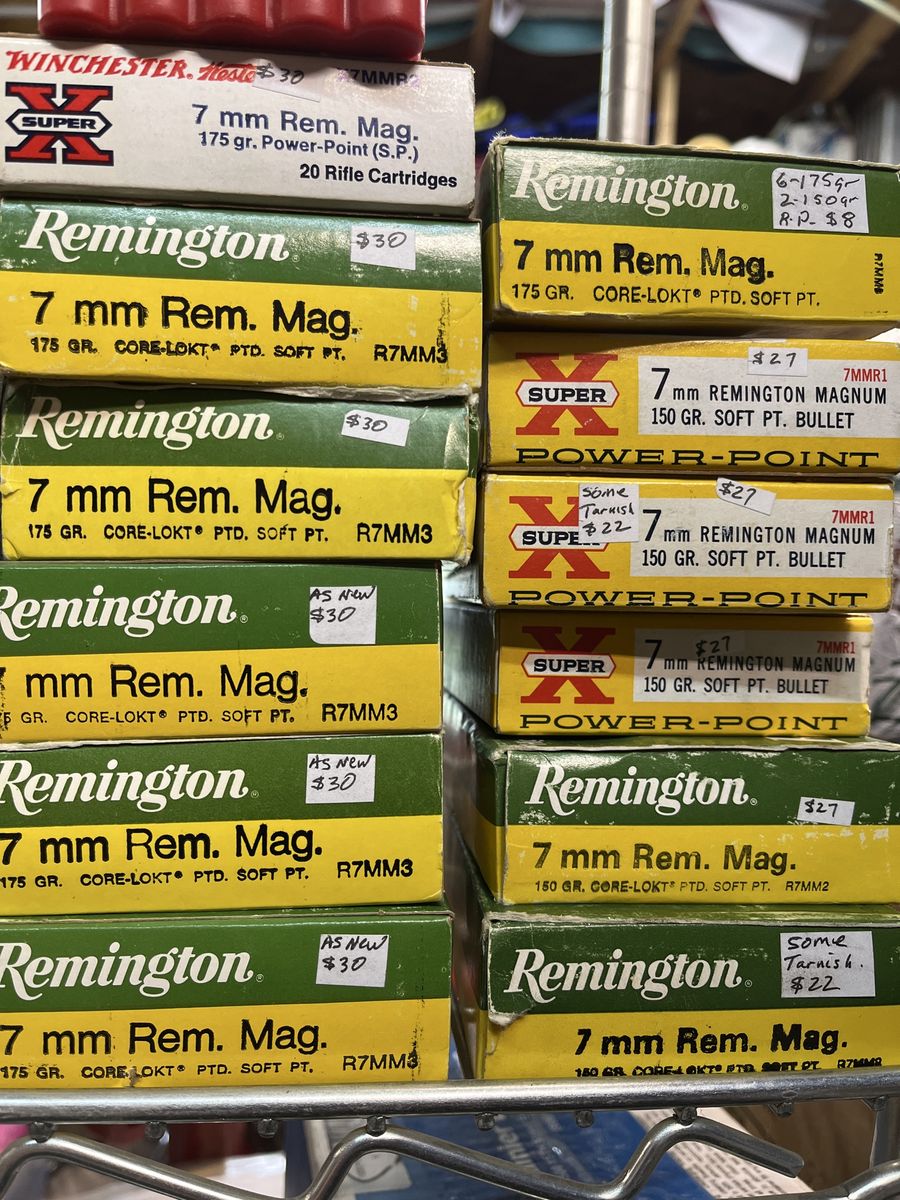 7 Rem Mag ammo.