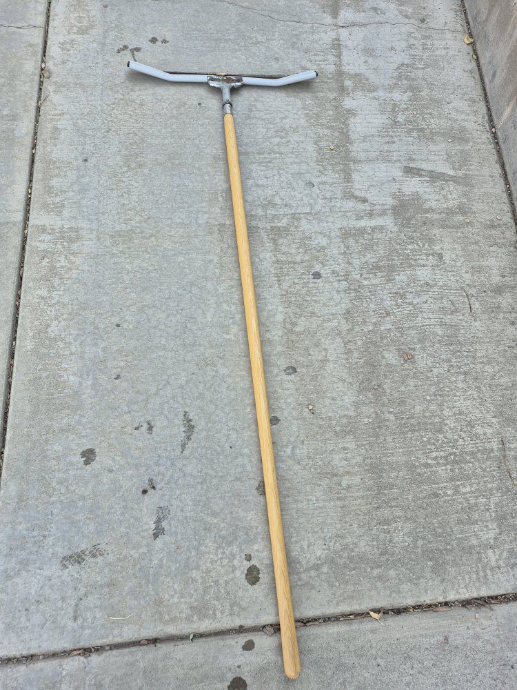 Heavy Duty Floor Squeegee with Long Wooden Handle