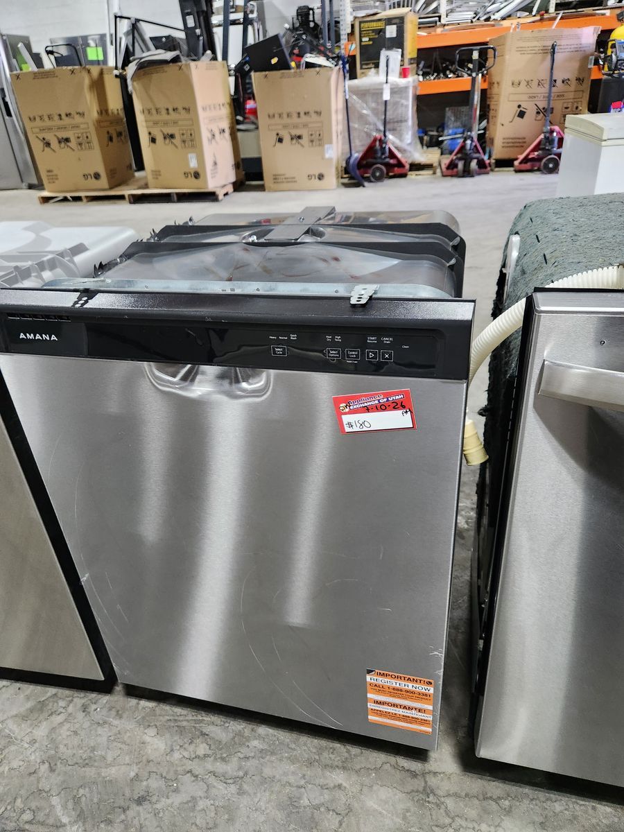 Amana Stainless Steel Built-in Dishwasher with Top Controls