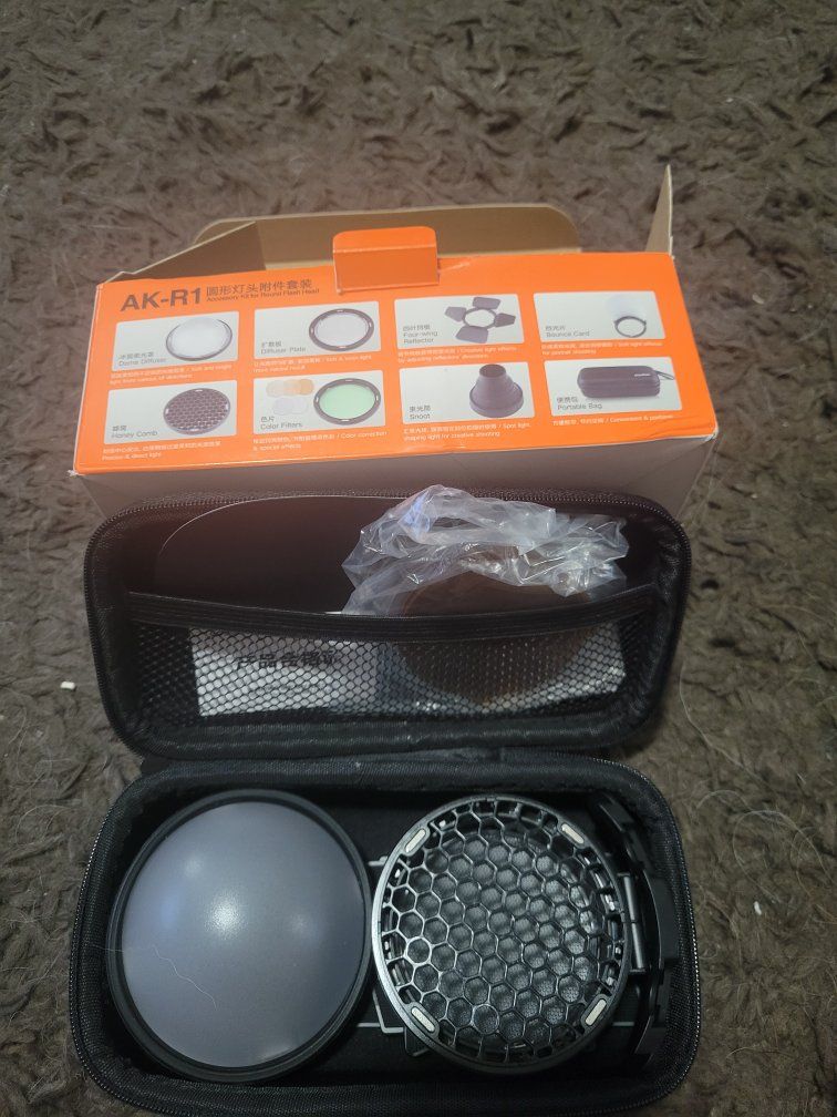 Godox AK-R1 Round Flash Head Accessory Kit for H200R AD200 AD200Pro V1 Flash Speedlite