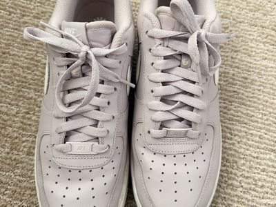 Nike Air Force 1 Low Sneakers - Mauve & White (Women's Size 10)