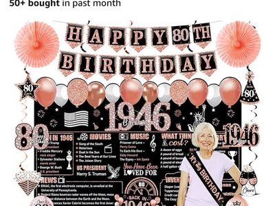 80th birthday party decorations