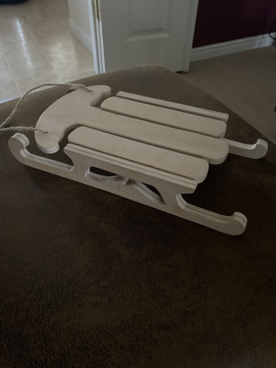 Wooden Sleigh Craft