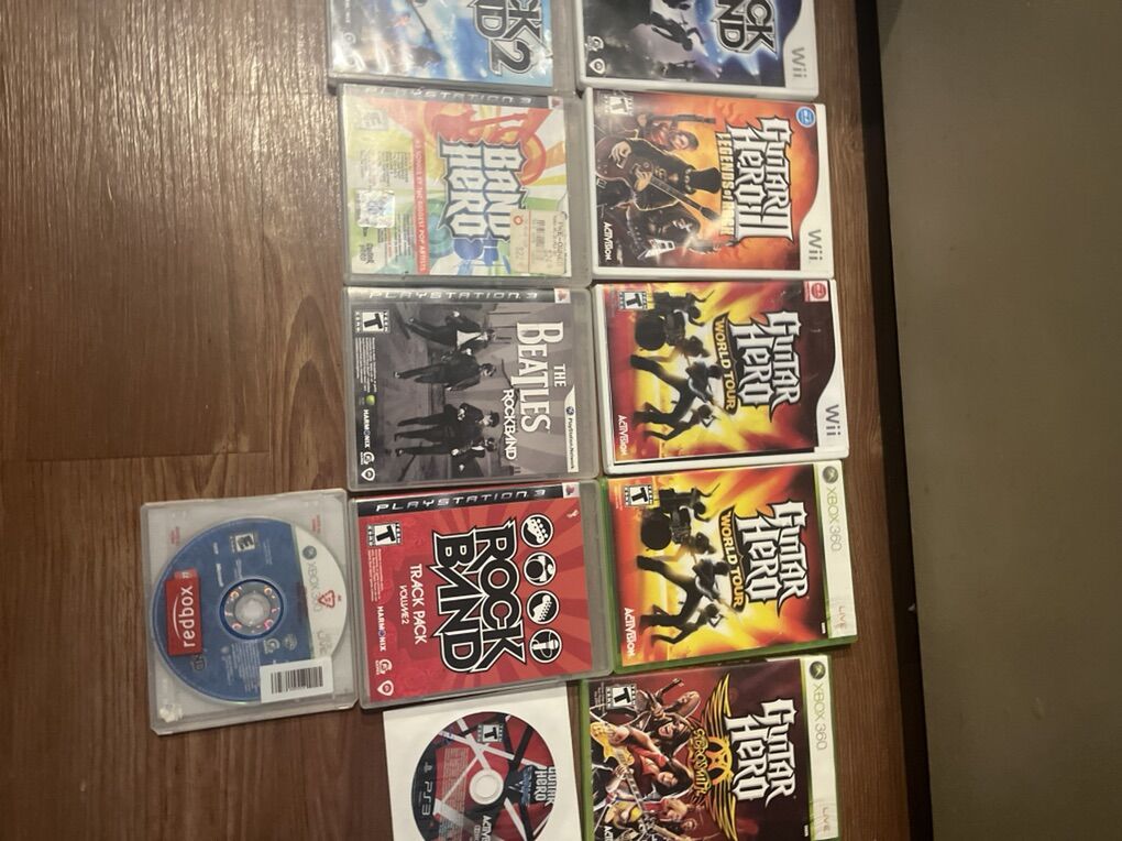 Guitar Hero And Rockband Games