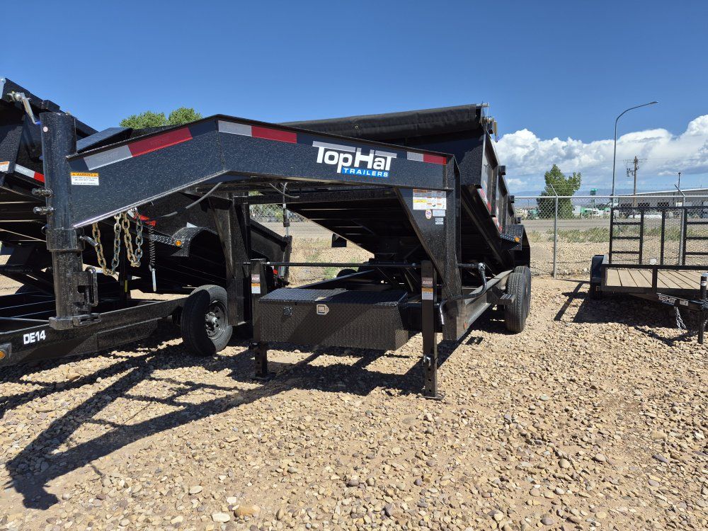 Top Hat Trailer, DX14K, 16' long,  Goose Neck Dump Trailer