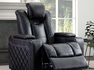 Black Recliner Theatre Chair