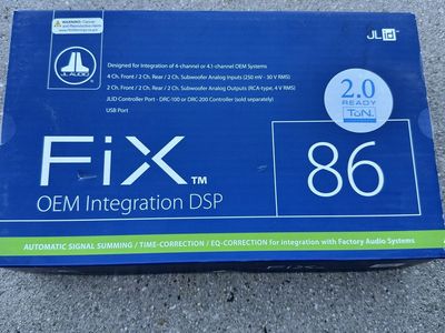 JL Audio FiX 86 OEM Integration DSP 4.1 In/4.1 Out - Automatic Signal Summing/Time-Correction