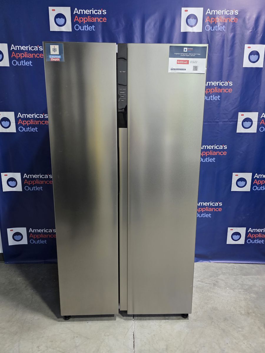 Frigidaire 21.4 Cu. Ft. Counter-Depth Side-by-Side Refrigerator (Fingerprint-Resistant Stainless Look)