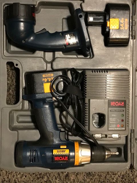 Ryobi Cordless Drill & Flashlight Combo Kit w/ Charger & Case